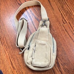 Hudson Free People suede sling crossbody bag